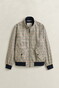 Gant Cotton Blend Harrington Check Jack Mahogany Brown