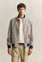 Gant Cotton Blend Harrington Check Jack Mahogany Brown
