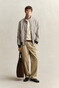 Gant Cotton Blend Harrington Check Jack Mahogany Brown