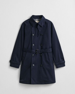 Gant Cotton Blend Trench Coat Jas Avond Blauw