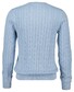 Gant Cotton Cable Crew Neck Pullover Fresh Blue
