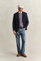 Gant Cotton Cable Crew Neck Pullover Mid Grey