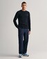 Gant Cotton Cable Ronde Hals Trui Avond Blauw