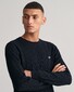 Gant Cotton Cable Ronde Hals Trui Avond Blauw