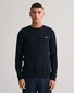 Gant Cotton Cable Ronde Hals Trui Avond Blauw