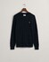Gant Cotton Cable Ronde Hals Trui Avond Blauw