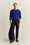 Gant Cotton Cable Ronde Hals Trui Blauw