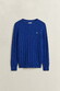 Gant Cotton Cable Ronde Hals Trui Blauw