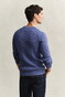 Gant Cotton Cable Ronde Hals Trui Blue Horizon