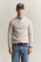 Gant Cotton Cable Ronde Hals Trui Clay Beige
