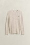 Gant Cotton Cable Ronde Hals Trui Clay Beige