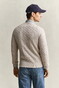 Gant Cotton Cable Ronde Hals Trui Clay Beige