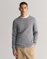 Gant Cotton Cable Ronde Hals Trui Grijs Melange