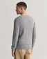 Gant Cotton Cable Ronde Hals Trui Grijs Melange