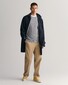 Gant Cotton Cable Ronde Hals Trui Grijs Melange