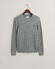 Gant Cotton Cable Ronde Hals Trui Grijs Melange