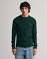 Gant Cotton Cable Ronde Hals Trui Groen