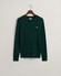 Gant Cotton Cable Ronde Hals Trui Groen