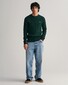 Gant Cotton Cable Ronde Hals Trui Groen