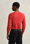 Gant Cotton Cable Ronde Hals Trui Maple Fire