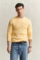 Gant Cotton Cable Ronde Hals Trui Mild Yellow