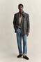 Gant Cotton Check Texture Short Sleeve Polosweater Pullover Mist Taupe