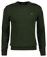 Gant Cotton Lambswool Crew Neck Trui Country Green
