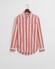 Gant Cotton Linnen Bold Stripe Button-Down Overhemd Brick Red