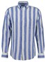 Gant Cotton Linnen Bold Stripe Button-Down Overhemd Rich Blue