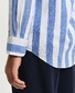 Gant Cotton Linnen Bold Stripe Button-Down Overhemd Rich Blue