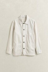 Gant Cotton Linnen Solid Color Overshirt Zand