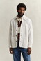 Gant Cotton Linnen Solid Color Overshirt Zand