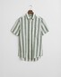 Gant Cotton Linnen Yarn Dyed Stripes Overhemd Woody Green