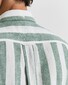Gant Cotton Linnen Yarn Dyed Stripes Overhemd Woody Green