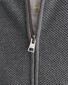 Gant Cotton Piqué Zip Cardigan Vest Dark Grey Melange