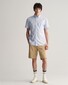 Gant Cotton Poplin Short Sleeve Button Down Overhemd Licht Blauw