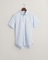 Gant Cotton Poplin Short Sleeve Button Down Overhemd Licht Blauw