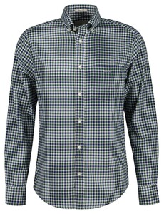 Gant Cotton Twill Gingham Check Button-Down Overhemd Forest Green