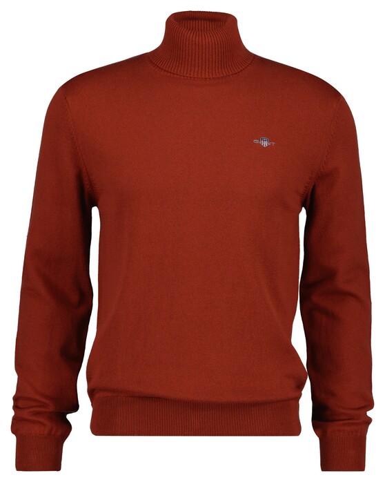 Gant Cotton Wool Rollneck Trui Modern Rust
