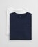 Gant Crew Neck 2Pack T-Shirt Navy-Wit