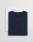 Gant Crew Neck 2Pack T-Shirt Navy-Wit