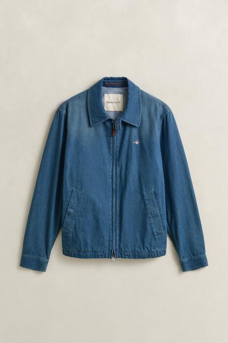 Gant Denim Indigo Windcheater Jack Semi Light Blue