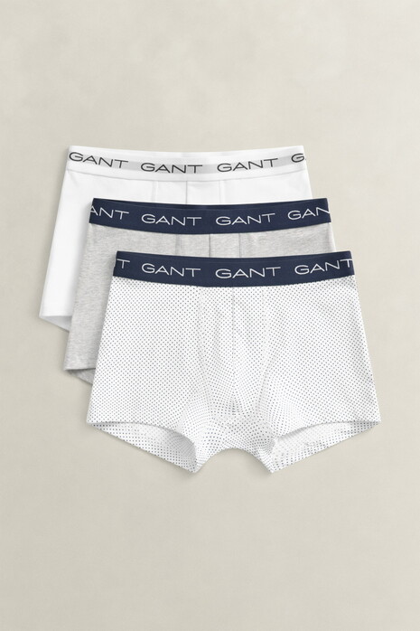 Gant Dot Print Trunk 3-Pack Ondermode Wit