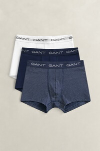 Gant Dot Print Trunk 3-Pack Underwear Marine