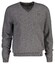 Gant Extrafine Lambswool V-Neck Trui Dark Grey Melange