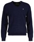 Gant Extrafine Lambswool V-Neck Trui Marine