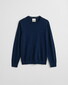 Gant Extrafine Merino Wool Crew Neck Mélange Trui Marine