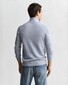 Gant Extrafine Merino Wool Half Zip Trui Light Blue Melange