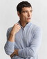 Gant Extrafine Merino Wool Half Zip Trui Light Blue Melange