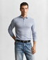 Gant Extrafine Merino Wool Half Zip Trui Light Blue Melange